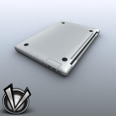 3D Model of Low-Poly, Game-Ready MacBookPro 17' - 3D Render 2